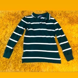 Ralph Lauren Long Sleeved Half Button up Shirt